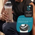 thumbnail image 2 of Contigo Fit Shake & Go 2.0 Tritan Protein Shaker Bottle with Leak-Proof Lid, 28 oz (828 ml), Gym Water Bottle with Whisk and Carry Handle, Dishwasher Safe Mixer Bottle, Salt, 2 of 7