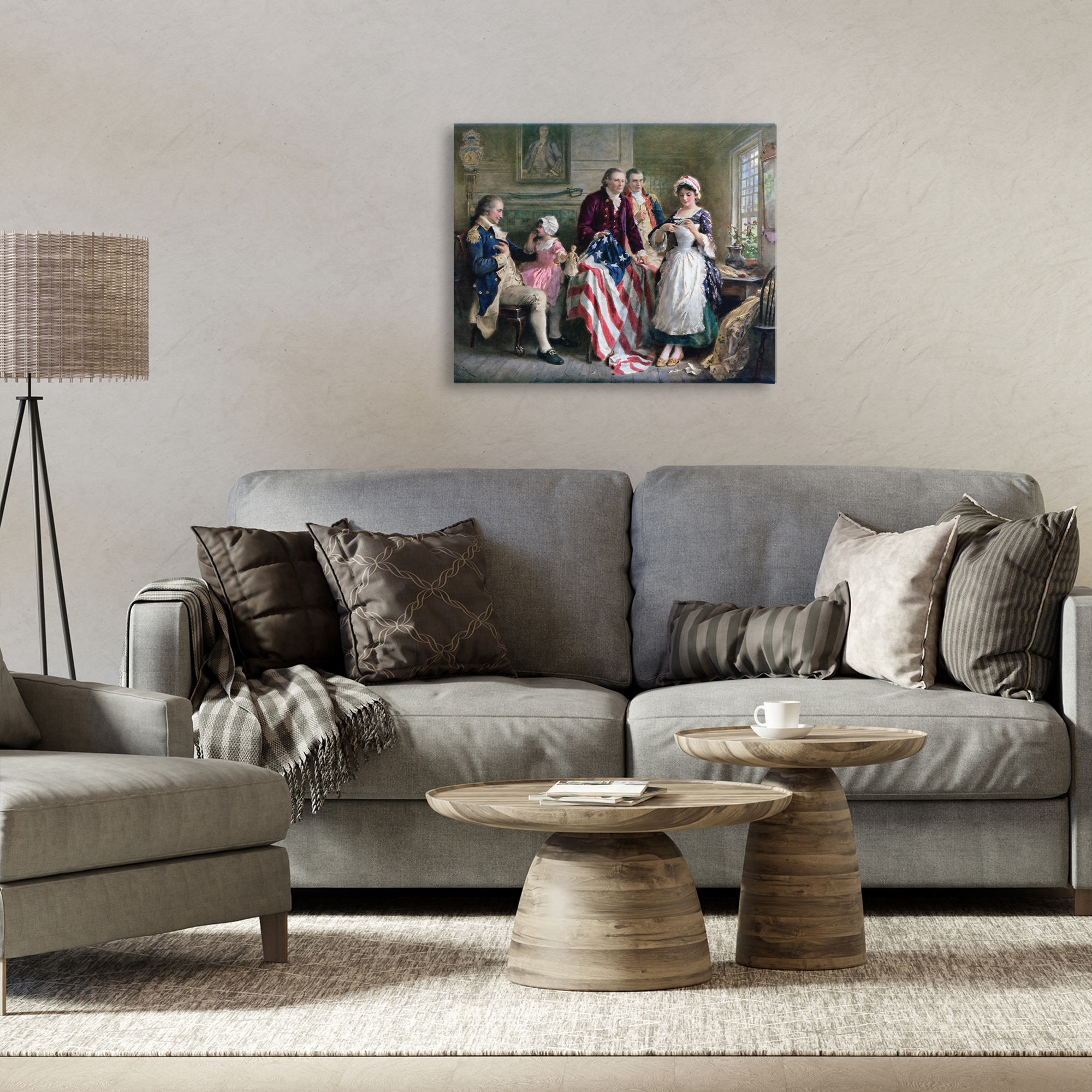 Historical Betsy Ross Canvas Wall Art, design by Arlington Prints