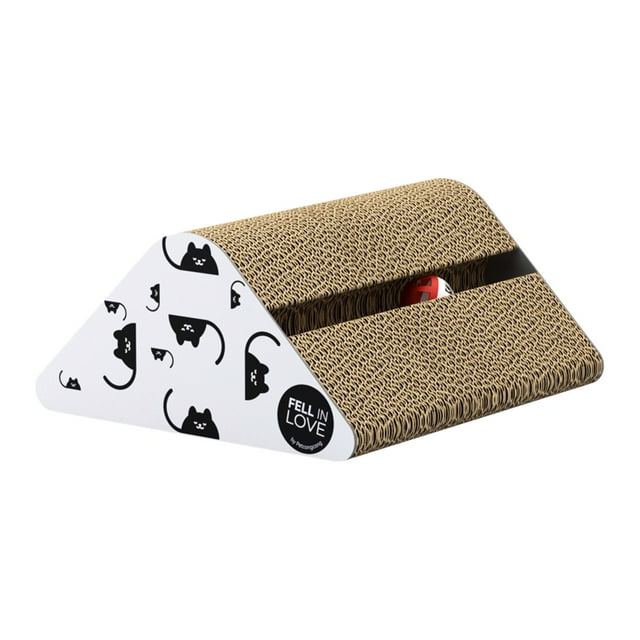 GROWTH TANK Carton Chat Griffoir Trianglar Carton Épaissi Durable avec Bell Ball Jouets Rats Modèles