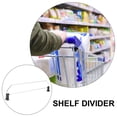 thumbnail image 5 of Commodity Board Classification Baffle 4pcs Double-Layer Iron Commodity Divider Store Goods Shelf Divider Supermarket Organization Storage Rack Dividers 30-31cm, 5 of 5