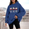 thumbnail image 2 of WEAIXIMIUNG Sweatshirts pour Femmes avec Slogans Sweatshirt de Noël pour Femmes Manches Longues Imprimé Lettre Décontracté Motif Mignon Imprimé de Noël Col Rond Pull d'Automne, 2 of 4