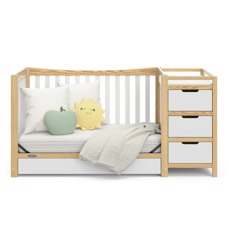 Graco 4 in 1 crib with changing table sales