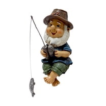 Funny Fishing Leprechaun Decoration Long Lasting Color Can Be Indoors And Outdoors With Sculpture Decoration Suitable For Backyard Garden Patio Sculptures & Statues Home Decor