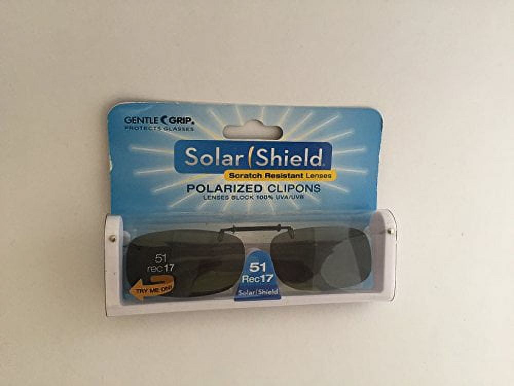 Polar Optics Polarized Full Frame Clip On Sunglasses 48 rec 4 with Case Fit Glare Protection Walmart