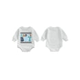 thumbnail image 3 of Aojekbee Baby Boys Romper Letter Print Long Sleeve Round Neck Adorable Fall Jumpsuits, 3 of 10