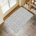 thumbnail image 4 of Retro Door Mat, 17 X 30 Inch Boho Vintage Beige Flowers Welcome Doormat Decorative Home Floor Mat, Non Slip Rubber Back and Strong Water Absorption for Outdoor Indoor Entrance Decor, 4 of 6