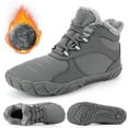 thumbnail image 1 of Botines Minimalistas Botas Felpa Invierno Antideslizantes para Hombre Mujer (Gris 38), 1 of 9