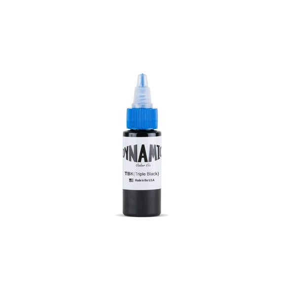 Dynamic Triple Black Tattoo Ink Bottle 1Oz
