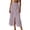 Skirt - Purple, variant on Maqroz Boho Skirts for Women Casual Midi Button Down Front Tiered Ruffle Flared Elastic Waist A-Line Vintage Swing Picnic Apparel