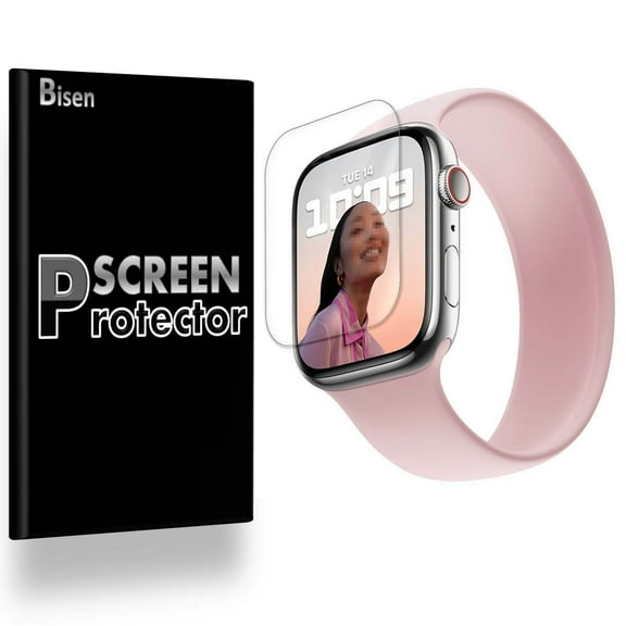 [3-Pack] Screen Protector for Apple Watch Series 9 (45 mm) / Series 8 (45 mm) / Series 7 (45 mm), Full Coverage, Edge-To-Edge Protection, HD Clear, Anti-Scratch, Anti-Shock