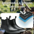 thumbnail image 5 of Men's Ankle Deck Boots Fishing Boots Rain Waterproof, 5 of 7