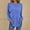 Blue, variant on Baqcunre Women's Autumn and Winter Round Neck Long Sleeve Pit Strip Loose Casual T-Shirt Womens Clothes T Shirts for Women Womens Shirts Womens Tops,Purple,L