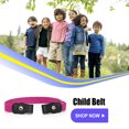 thumbnail image 4 of Sonducket Cinturón sin hebilla Suministros de armario para niños Niñas a cuadros morados y negros Cinturones Rosa Sonducket AP008680-27, 4 of 5