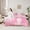 Pink, variant on Manfei Black Girl 7-Piece Twin Bedding Sets,Kawaii Princess Bedding Comforter Set,Colorful Stars Breathable Sheet Sets,Super Cozy Glitter Room Decoration,Reversible