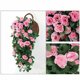 thumbnail image 5 of Ramo de rosas falsas, decoración de pared colgante de flores artificiales, enredadera de flores falsas, flores para decoración del hogar, rosa, 5 of 6