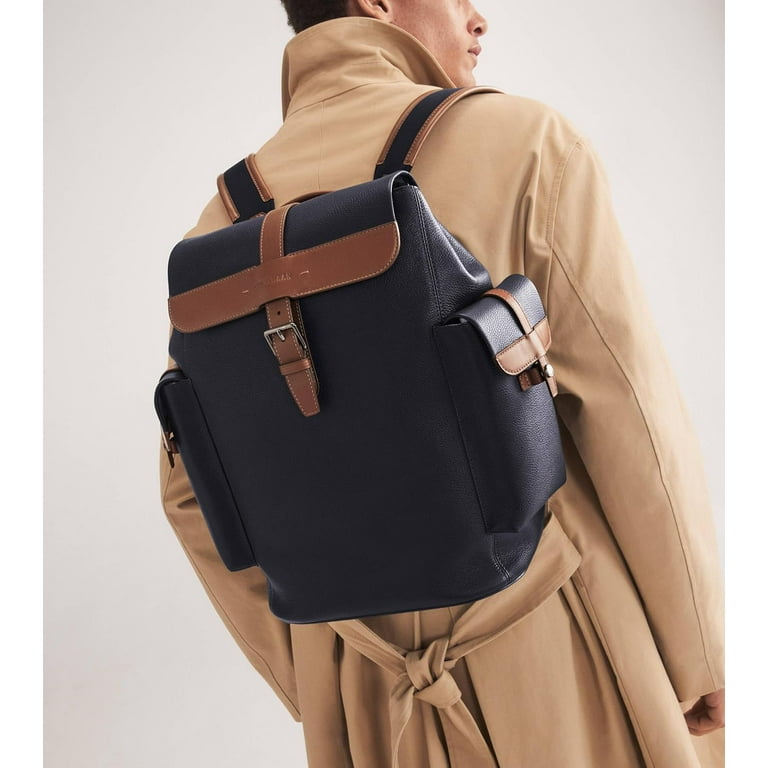 Cole Haan Triboro Rucksack, Navy Blazer/New British Tan - Walmart.com
