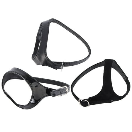 

3Pairs Leather Shoe Straps Detachable Beam Shoelaces Chic Shoes Accessory Black
