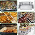 thumbnail image 4 of Lishi Large Disposable Aluminum Barbecue Trays - Set of 10, 4 of 4