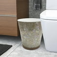 thumbnail image 4 of nu steel Trillium Wastebasket in Pearl escent Mosaic & Wood GLA428-8H, 4 of 5