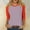 Hot Pink, variant on 3/4 Sleeve Tops for Women Raglan Contrast Crewneck Casual Shirts Three Quarter Length Loose Fit Summer Blouses Dark Blue XXL