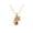 Rose Gold Vermeil, variant on 0.16 Ctw Round Ruby 925 Sterling Silver Gold Vermeil Hindu Religious Ganesh Men Women Necklace Pendant