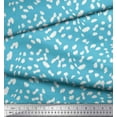thumbnail image 3 of Soimoi Blue Cotton Cambric Fabric Cow Animal Skin Print Fabric by the Yard 58 Inch Wide, 3 of 3