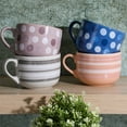 thumbnail image 5 of Mr. Coffee Cappuccino Bliss 4 Piece 23 Ounce Stoneware Latte Cup Set in Assorted Designs, 5 of 5