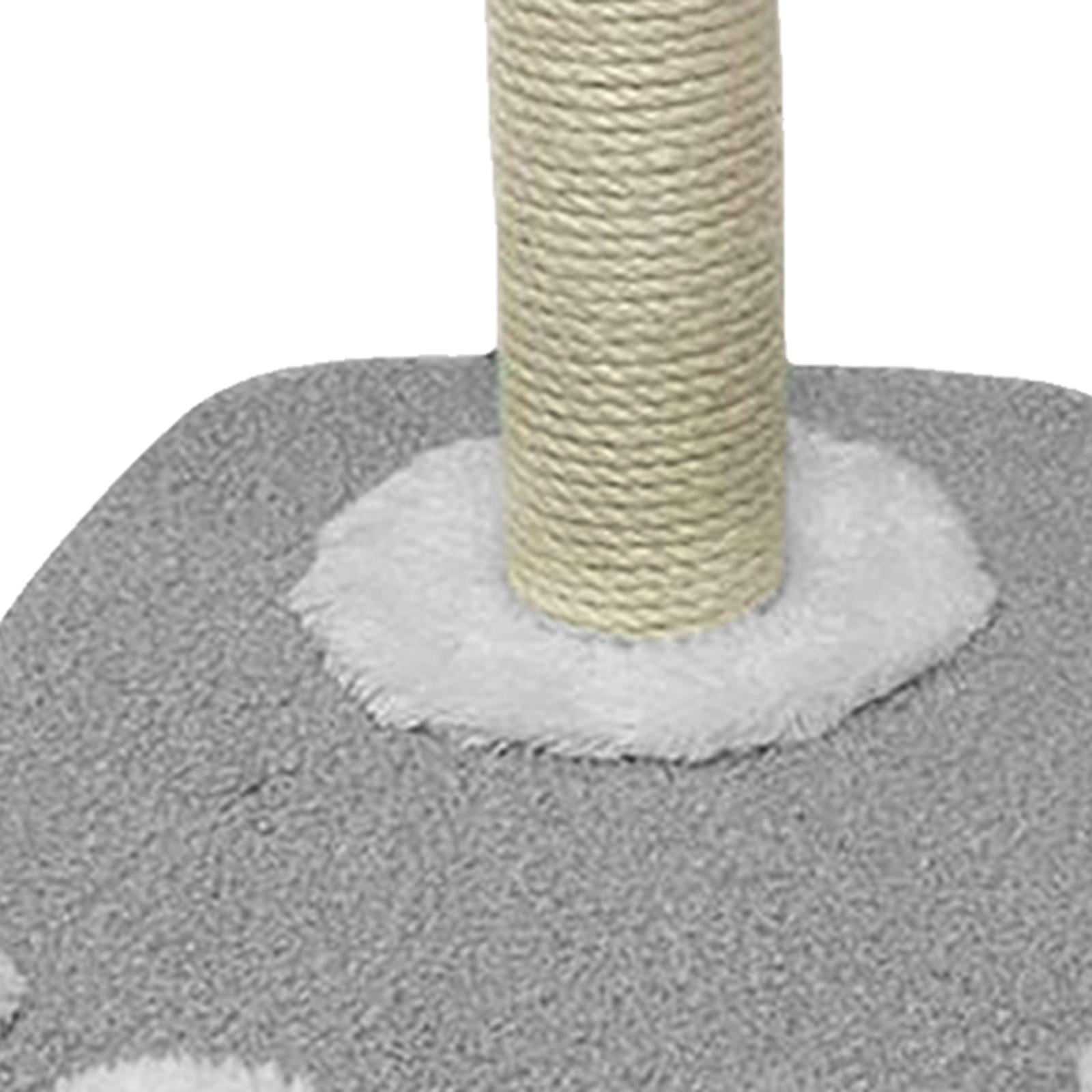 EHJRE Funny Cat post for scratching Scratcher W/ Balls ,Activity Centre Kitten Interactive Toy ,Sisal Cats Climbing for Grind Claw Training , Gray