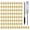 Gold, variant on 100 Pieces Elegant Sturdy Metal Spikes Decoration for Adding Charm to Clothing Shoes and Craft Supplies