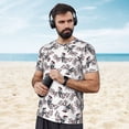 thumbnail image 4 of Wukai Bird Print Men's Short-Sleeved Mesh T-Shirt,Quick-Dry Short Sleeve Workout T-Shirt-Small, 4 of 8