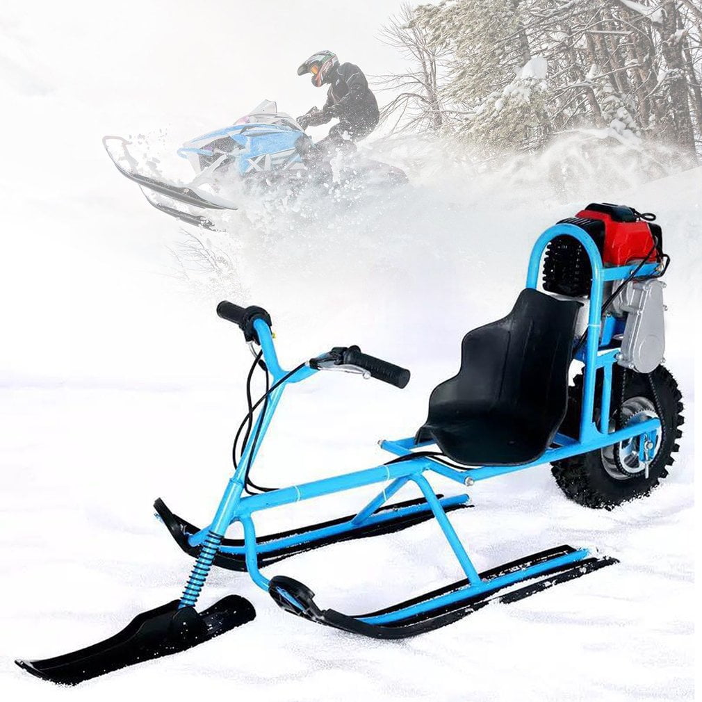Electric Skiing Vehicle Single Board Fuel Snowmobile Directional Snow Sledge Skiing Boards For Children Skiing... by