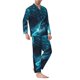 thumbnail image 2 of Balery Futuristic Jet Ski Adventure Pijama para Hombre de Dos Piezas con Manga Larga, Conjunto de Dormir y Descanso Suave con Bolsillos-Small, 2 of 7