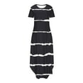 thumbnail image 4 of KBODIU Women's Casual Loose Sundress Long Dress Sleeveless Split Maxi Dresses Summer Beach Dress with Pockets, 4 of 5
