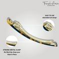 thumbnail image 6 of French Amie Long and Skinny Bar Large 4 1/4"  Celluloid Handmade Hair Clip, 6 of 36