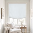 thumbnail image 2 of Everyday Celebration Light Filtering Relaxed Roman Shade,Cordless Hand-Operated Soft Fold Linen Blend Blind 39x64" White, 2 of 8