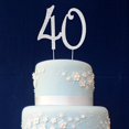 thumbnail image 4 of ORUYROP 40 cake topper Premium Bling Rhinestone Diamond Gems for Birthday or Anniversary Party Decoration, 4 of 5