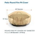 thumbnail image 3 of Budge Tan Patio Fire Pit Cover, All-Seasons, 3 of 9