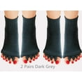 thumbnail image 2 of Wolfrail Toe Separator Yoga Gym Sports Massage Foot Alignment Socks 2 Pairs, 2 of 5
