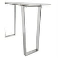 thumbnail image 5 of 47.2" X 14.2" X 20.3" Stone And Brushed Stainless Steel Atlas Console Table, 5 of 6