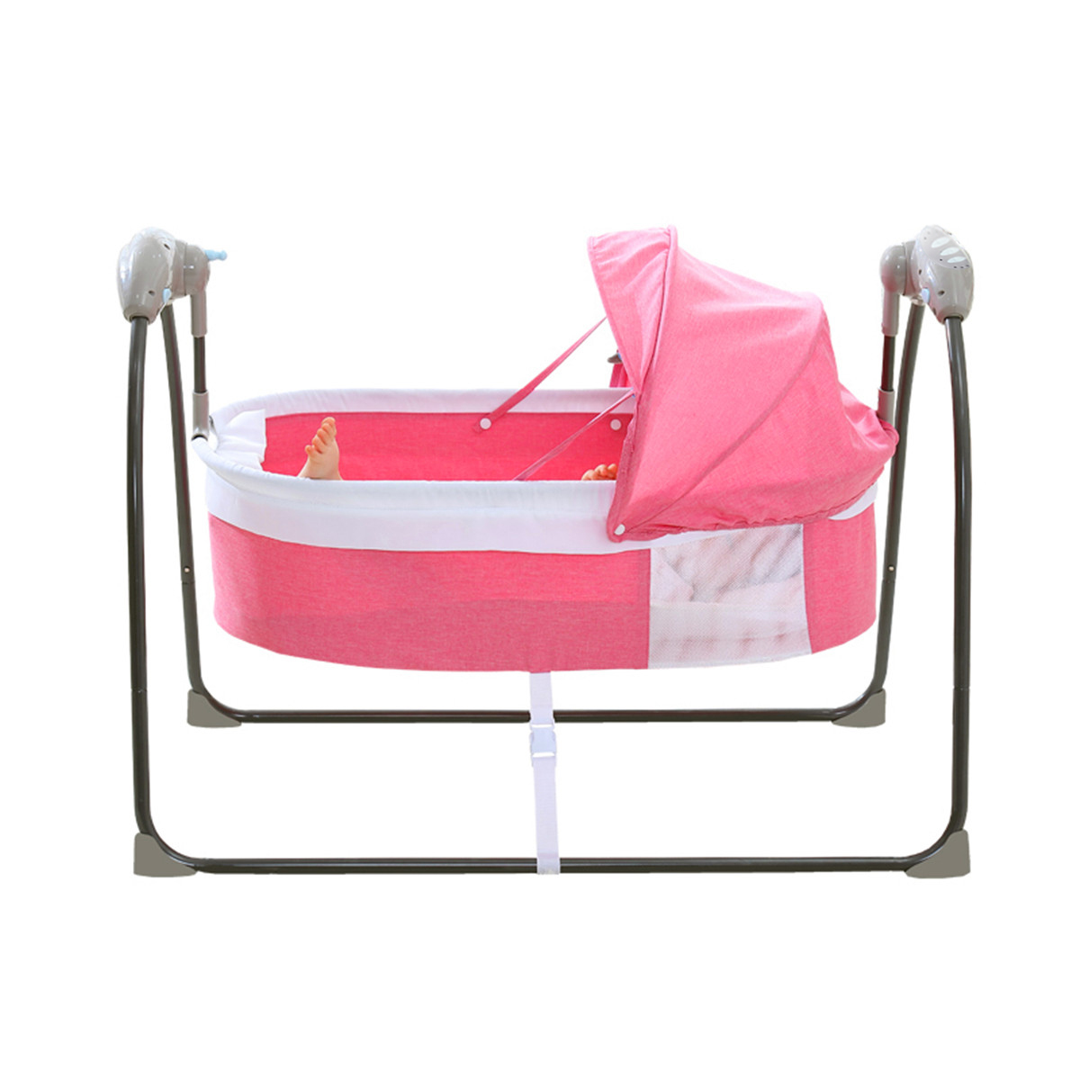 Kwanshop Baby Swing Electric Baby Bassinet Cradle 3 Speed Rock Bed Bluetooth Play Music With Mosquito Net Grey Blue Pink Portable Walmart Com Walmart Com