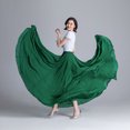 thumbnail image 3 of B91xZ Jupes Maxi pour Femmes Basique Modeste Longueur sous le Genou Jupe Droite Extensible, Vert Taille Unique, 3 of 4
