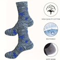 thumbnail image 2 of Men’s Boot Crew Socks, 3 Pairs – Thick Cushioned Work Boot Socks, Durable Outdoor Hiking & Everyday Wear, 2 of 9