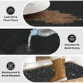thumbnail image 4 of Uxcell 1-Pack Front Door Mat, 30x18 Inch Polyester Indoor Outdoor Entrance Non-Slip Rubber Backing [Black Coffee], 4 of 7