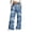 Z3-Navy-Frostluinai summer jeans denim pants, variant on Frostluinai Women's Casual Wide Leg Pants Soft Sweatpants Lace Up High Waisted Yoga Lounge Pants for Women with Pockets