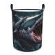 thumbnail image 1 of Fotbe Wave Chain Shark Cesto de Ropa con Asas, Cesto Impermeable de Gran Capacidad, Bolsa de Lavado para Dormitorio, Cesto de Ropa con Ruedas y Asas-Small, 1 of 6