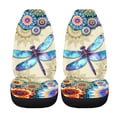thumbnail image 5 of XYZCANDO Car Seat Covers Anti-Scratch Car Front Seat Covers Auto Seat Covers Protector Anti-Slip Truck SUV, Dragonfly Mandala Style, 5 of 10