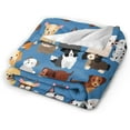thumbnail image 2 of Yibo Tulips Floral Blanket Flannel Soft and Comfortable Anti-static Bed Sofa Blanket, 2 of 6