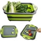 thumbnail image 2 of Rewera 【Actualización】Tabla de cortar plegable con recipientes coladores, tabla de cortar plegable de silicona de grado alimenticio, cesta de drenaje para fregadero para acampar, picnic, parrilla en, 2 of 6