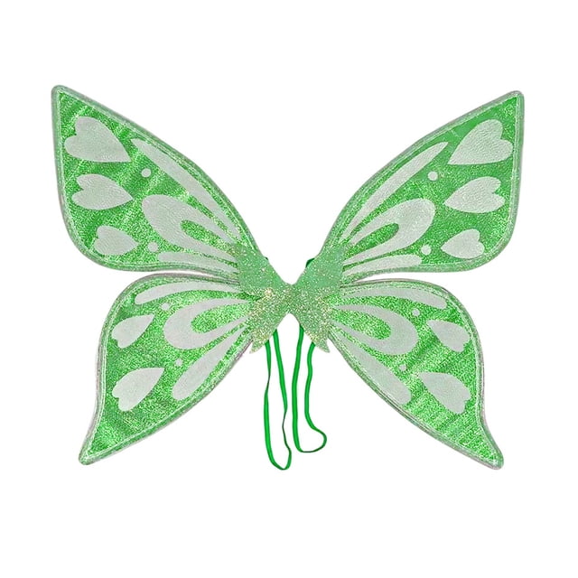 Guardurnaity Los disfraces de alas para niñas brillan como el hada mariposa. Estas alas están diseñadas para durar. Accesorios de disfraces verde