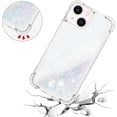 thumbnail image 5 of Slim Fit Phone Case for iPhone 14 Plus (6.7 in.), Glitter Liquid Quicksand Effect Silicone Soft TPU Case with Camera Lens and Screen Protection for iPhone 14 Plus,LSWT Colorful, 5 of 7